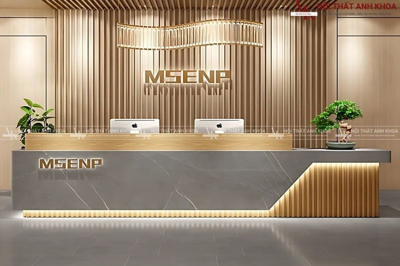 Quầy lễ tân hình chữ U