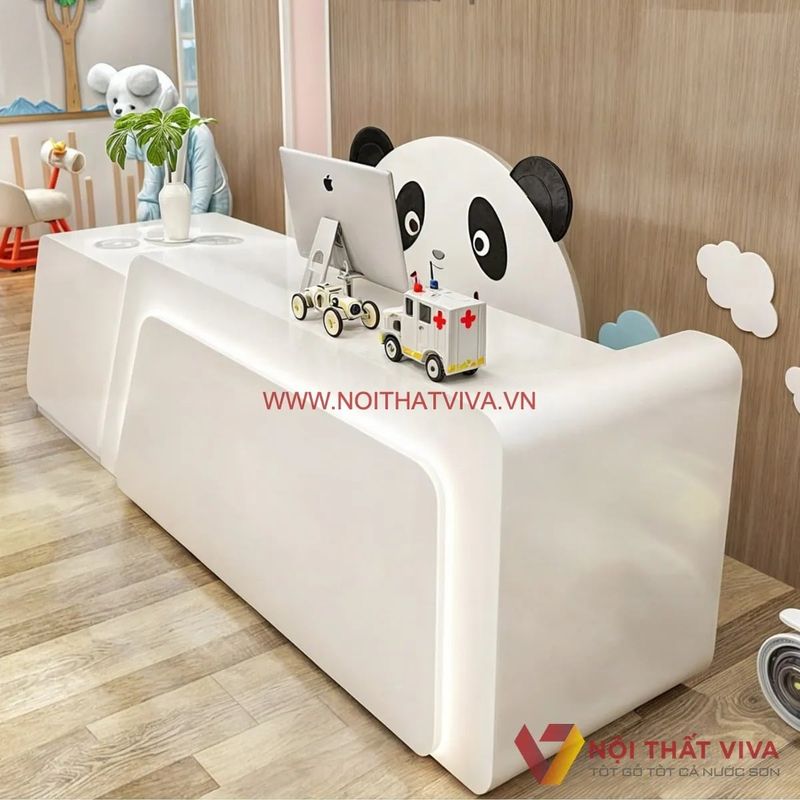 Quầy lễ tân hiện đại chuẩn gu thẩm mỹ spa cao cấp