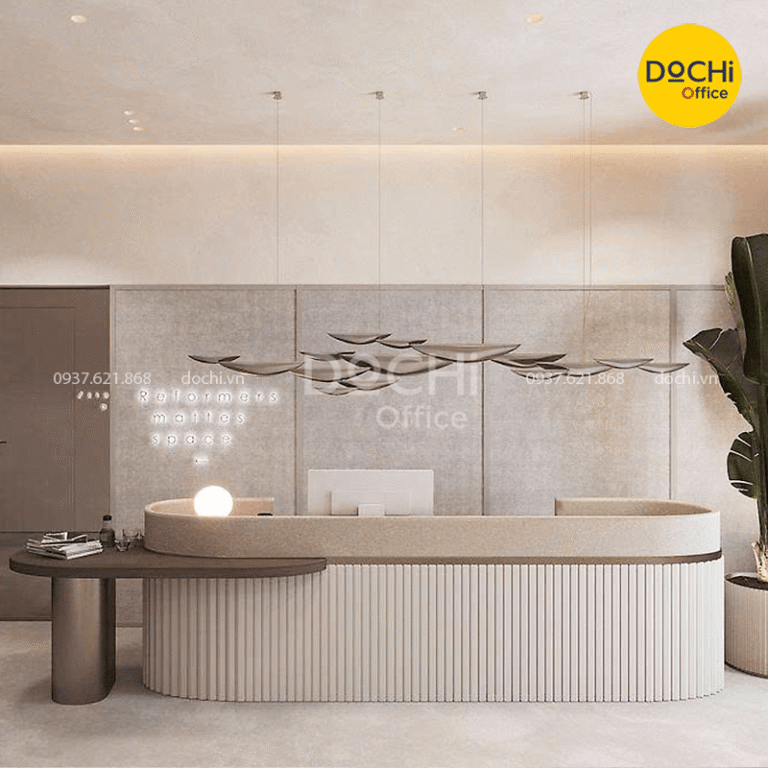 quầy lễ tân hiện đại