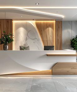 Quầy lễ tân đẹp cho công ty mới