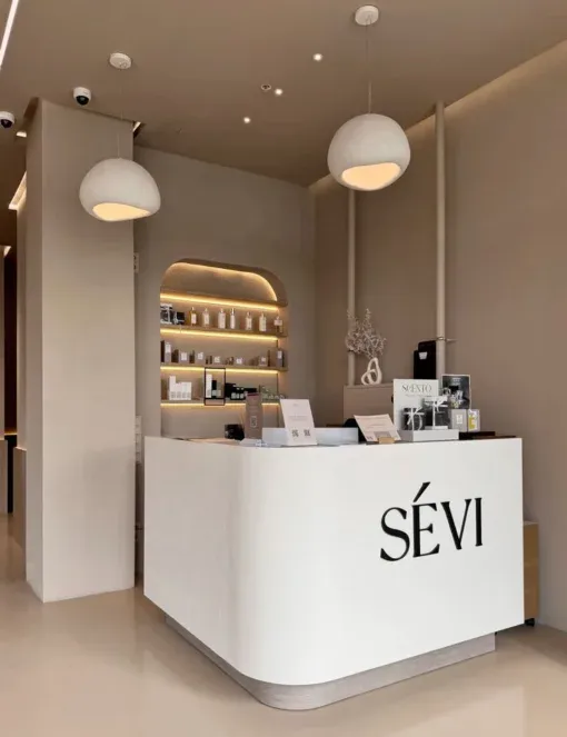 Quầy lễ tân salon tóc