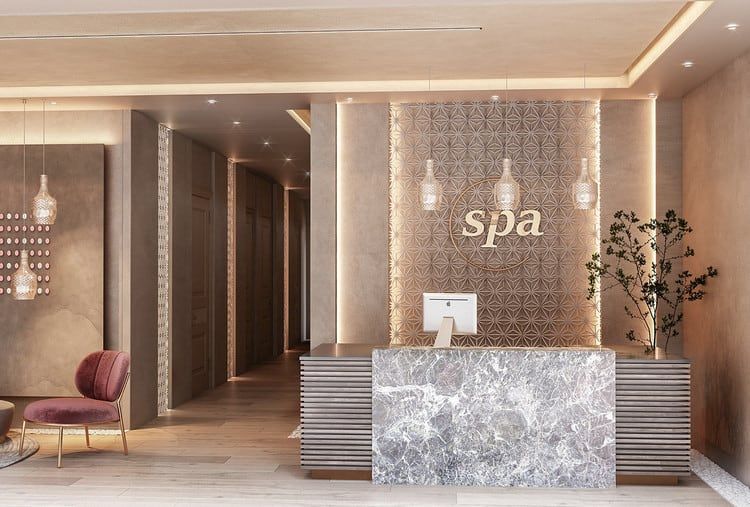 Phòng khách spa sang trọng