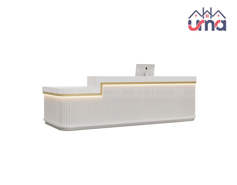 Quầy lễ tân gỗ MDF cao cấp