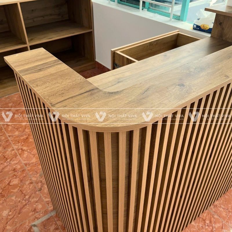 thiết kế quầy lễ tân thu hút khách hàng