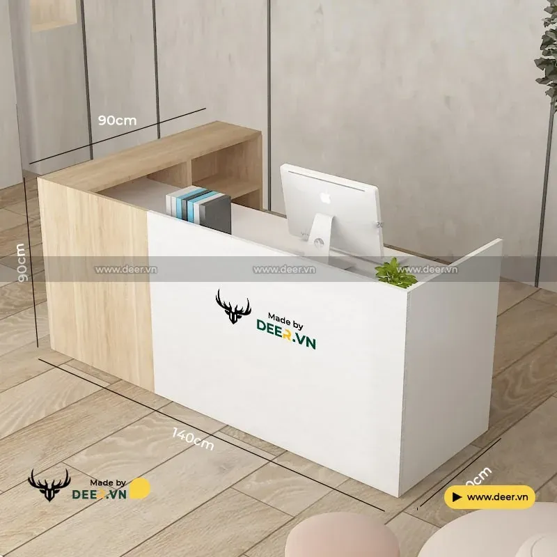 Quầy lễ tân nhỏ gọn, tiện dụng