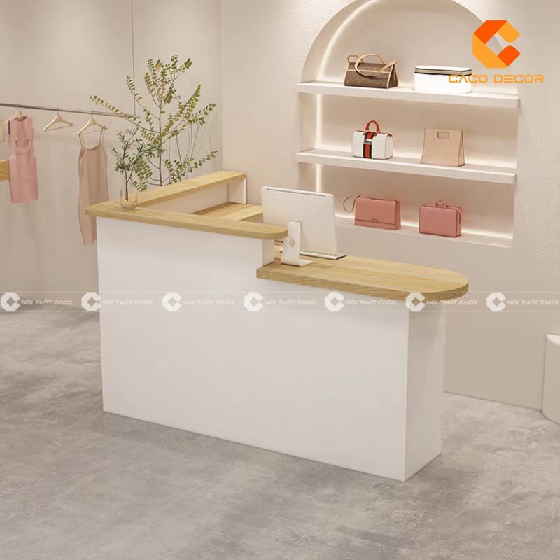 Quầy lễ tân phong cách hiện đại