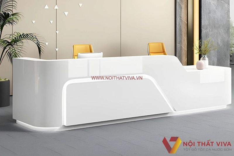 Quầy lễ tân hiện đại