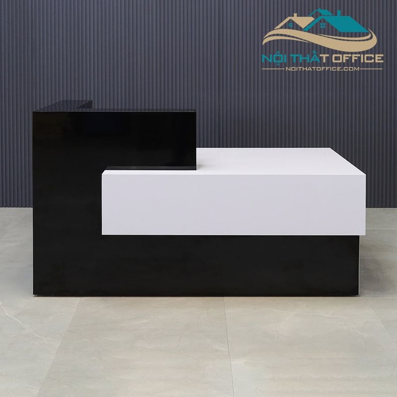 Quầy lễ tân phủ melamine
