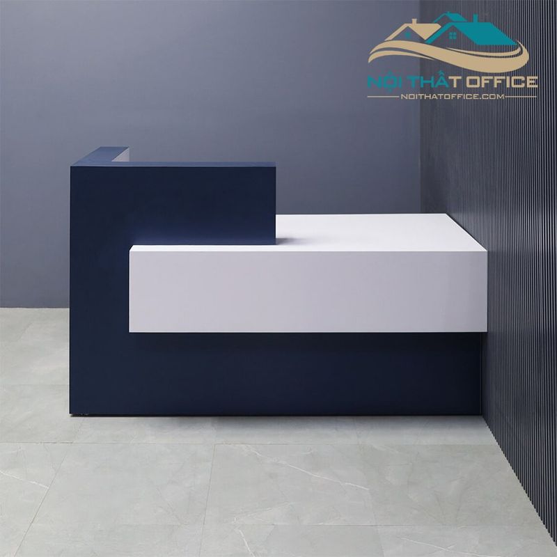 Quầy lễ tân MDF phủ melamine