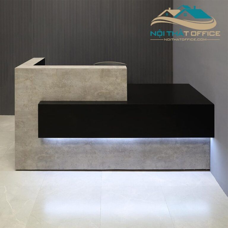Quầy lễ tân gỗ MDF phủ melamine