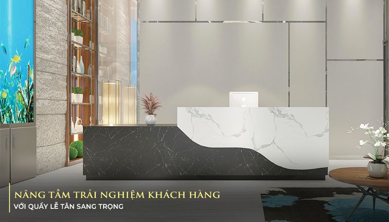 quầy lễ tân Govi