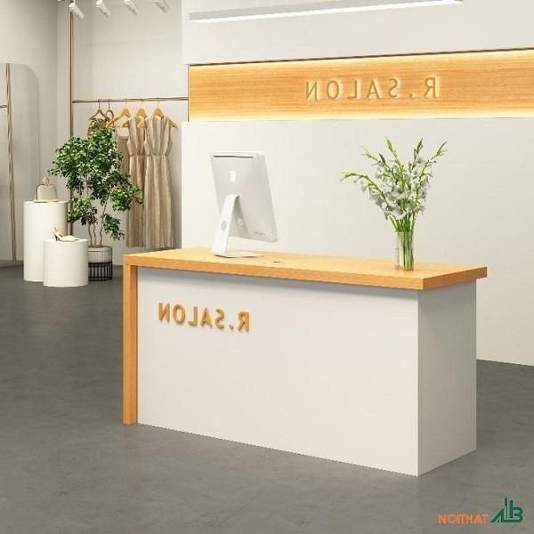 Quầy lễ tân shop quần áo 1m4