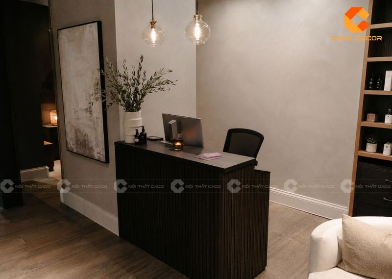 Quầy lễ tân spa nhỏ gọn