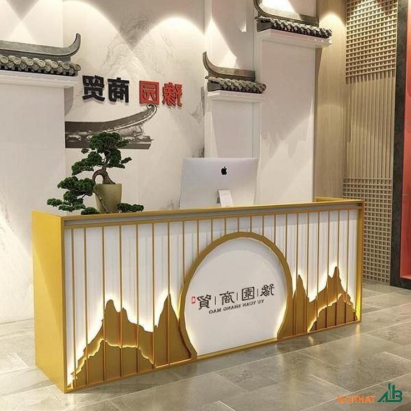 Mẫu quầy lễ tân spa phong cách hiện đại
