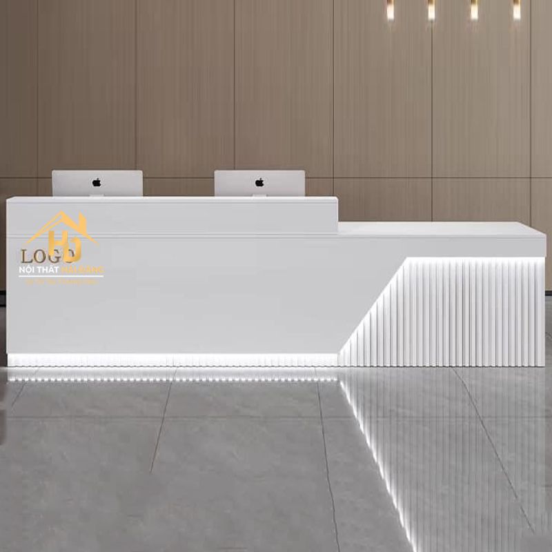 Mẫu quầy lễ tân hiện đại