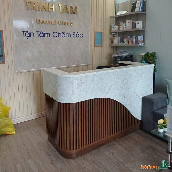 Quầy thu ngân 1m6 bộ công sang trọng
