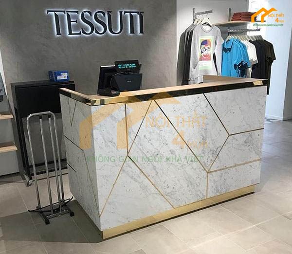 Quầy thu ngân shop thời trang